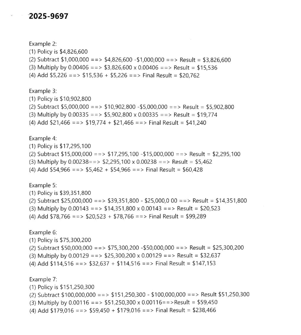 Title Insurance Rate Table